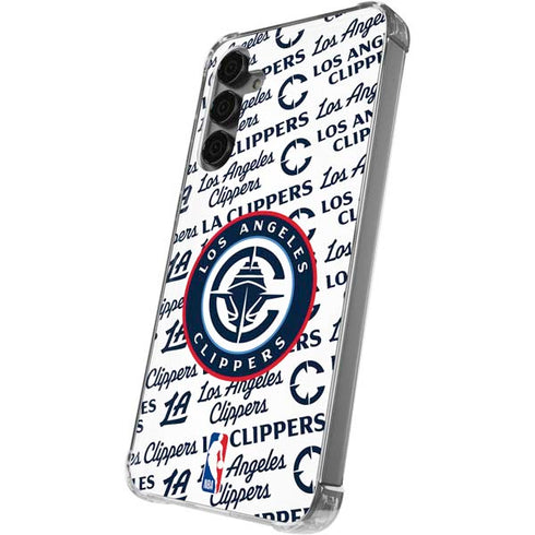 NBA Los Angeles Clippers Blast Text Galaxy S24 Plus Clear Case